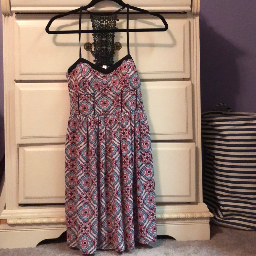 Aztec pattern summer dress